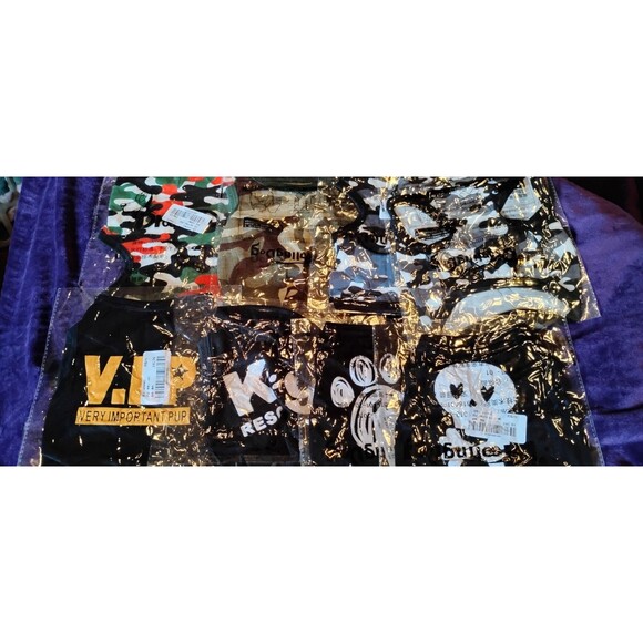 8PCS  Pet Shirts Funny Dog Printed Clothes Breathable Cool Puppy Sleeveless Vest - Picture 1 of 11